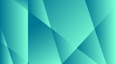 Soyut arkaplan geometrik koyu yeşil çokgen desen, vektör illüstrasyonu