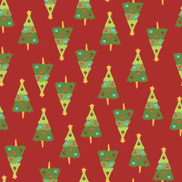 Noel ağacı vektörü pürüzsüz desen