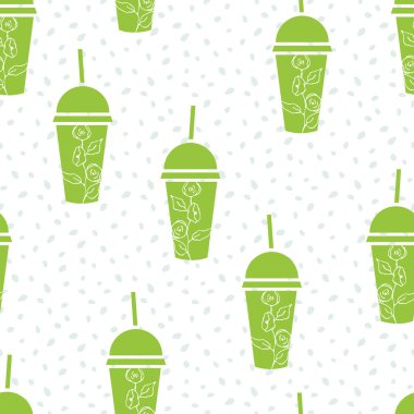 Yaz Tropik Meyve Suyu Vektörü Kusursuz Desen