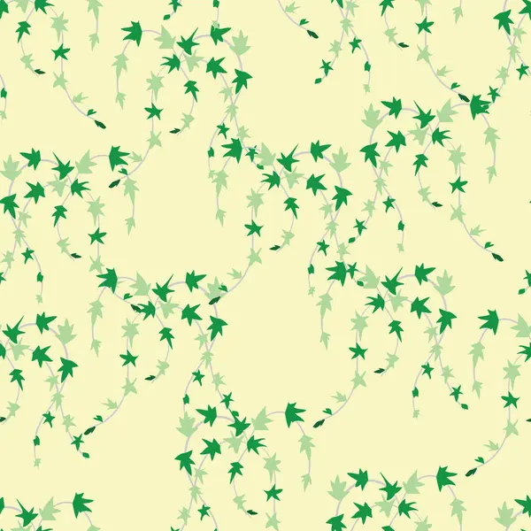 Anglais Ivy Leaves Vector Seamless Pattern — Image vectorielle