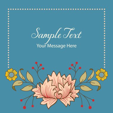 Klasik Çiçek Düzenleme Vektör Kartı Arkaplanı