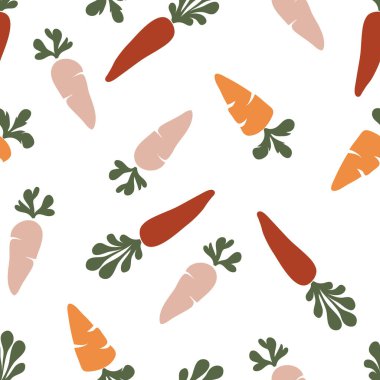 Havuç Modern Vektör Moda Renkleri Deseni Tasarımı