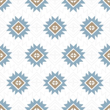 Etnik El Çizim Motifleri Vektör Kusursuz Desen