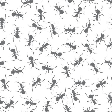 Gri Karıncalar Vektör Kusursuz Desen