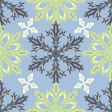 Kar Taneleri Döşeme Taşı Vektörsüz Kalıp Bırakıyor