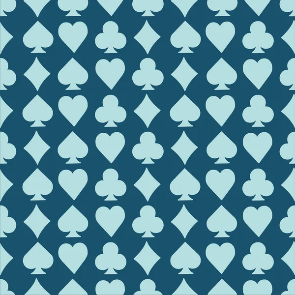 Kart Sembolleri Oynanıyor Doku Vektörü Kusursuz Desen