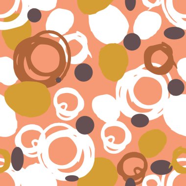 Boho El Çizilmiş Sarmal Doku Vektörü Kusursuz Desen