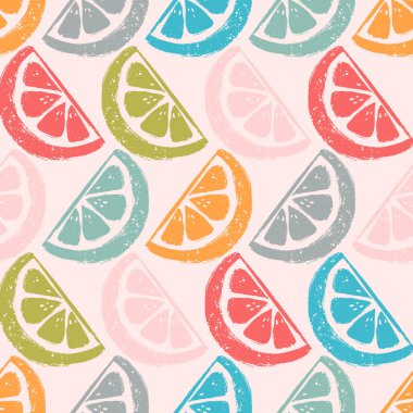 Yumuşak Çokrenkli Turuncu Bölüm Vektörü Kusursuz Desen