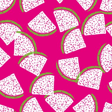 Ejder Meyvesi Parçacıkları Vektör Kusursuz Desen