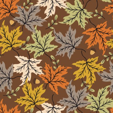 Sonbahar Akçaağacı Vektör Şablonunu Kusursuz Bırakıyor