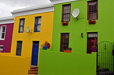 Güney Afrika Cape Town 'daki Bo Kaap' ın baskısı