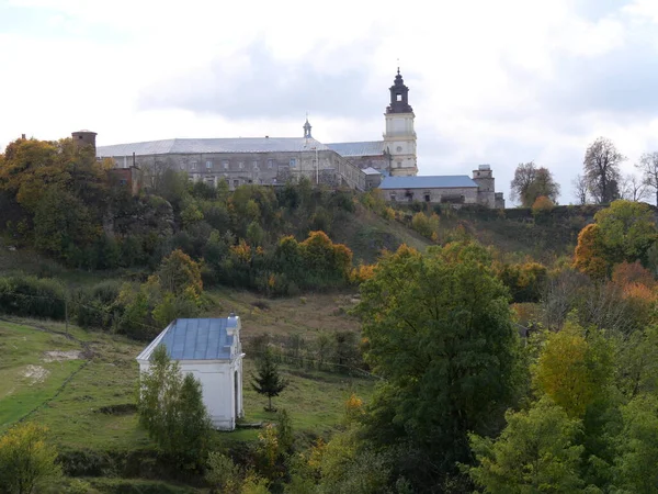 Monasterio Medieval Fortaleza Dominicana Pueblo Pidkamin Región Lviv — Foto de Stock