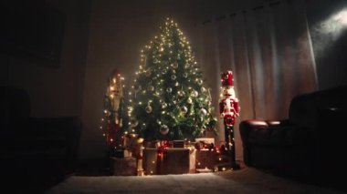 Noel odasının iç manzarası 