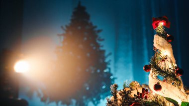 Kopya alanı olan Noel ağacı.