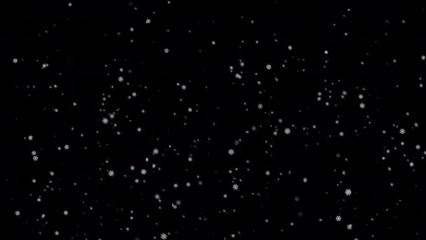 Superposición Del Efecto Copos Nieve — Vídeos de Stock