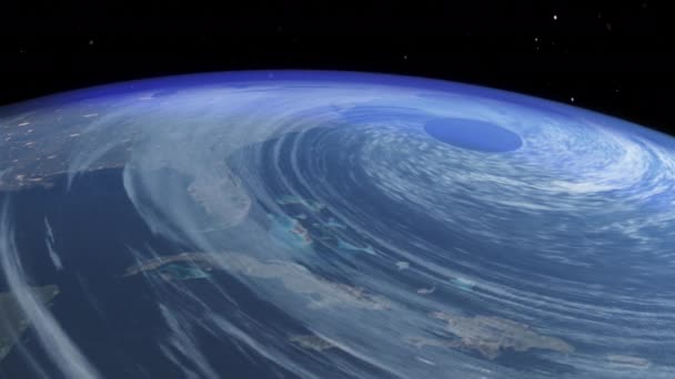 Uzaydan Görünen Dünyanın Dijital Temsili — Stok video
