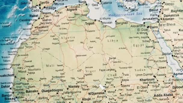 Саудівська Аравія Географічній Карті — стокове відео