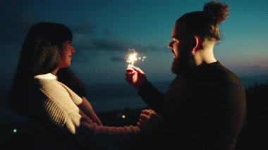 Happy Couple Enjoy the life outdoor 