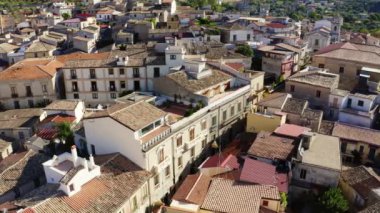 Aerial view of Village of Gioiosa Ionica, Calabria italy.