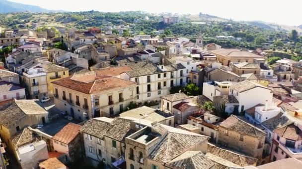 Aerial View Village Gioiosa Ionica Calabria Italy — Stock videók