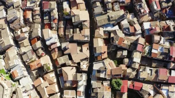Aerial View Village Gioiosa Ionica Calabria Italy — Stockvideo