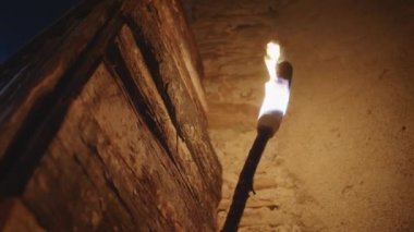 Close up of torch of fire