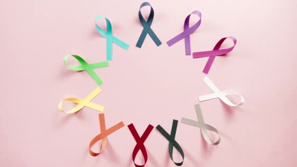 World Cancer Awareness Day Background — 비디오