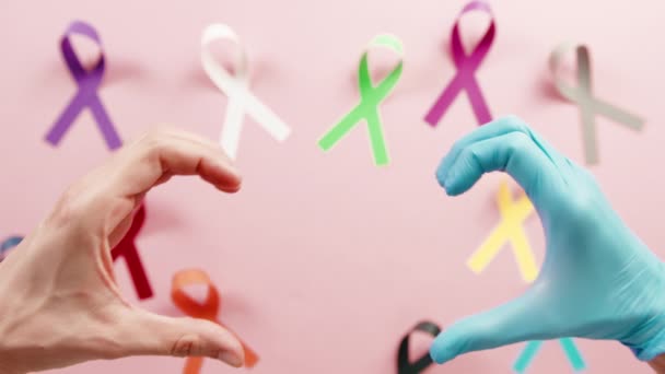 World Cancer Awareness Day Background — Vídeo de Stock