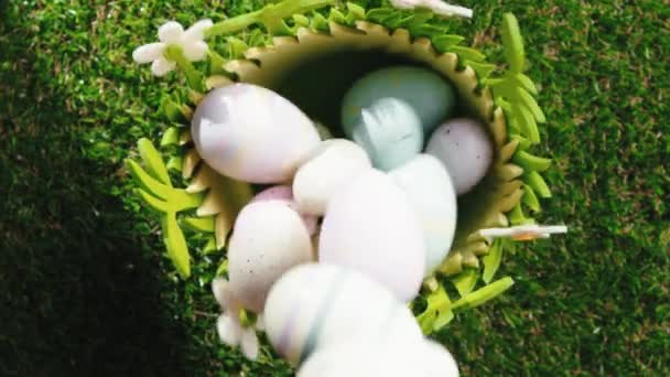 Top View Easter Decoration — Video