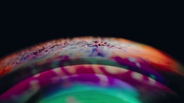 彩色液体墨水旋转背景 — 图库视频影像
