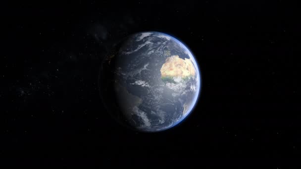 Animation Jorden Sedd Från Rymden — Stockvideo