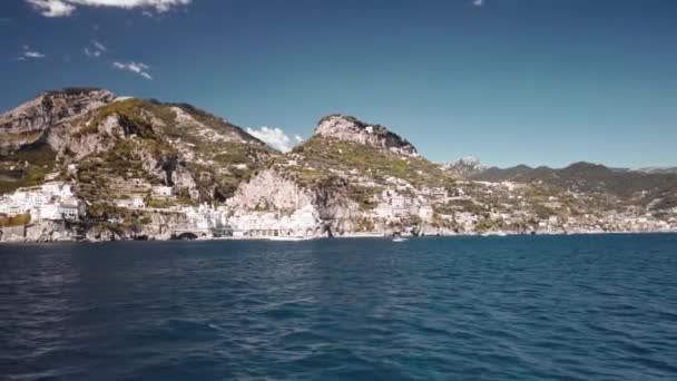 Pobřeží Amalfi Moře — Stock video
