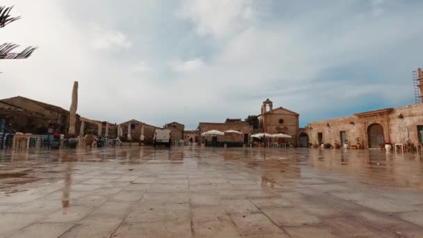 Marzamemi Sicily古老的海滨村庄 — 图库视频影像