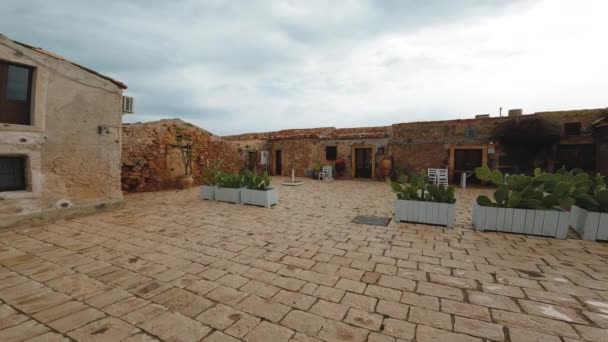 Marzamemi Sicily古老的海滨村庄 — 图库视频影像