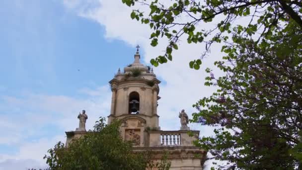 Blick Auf Die Stadt Ragusa Sizilien Italien — Stockvideo