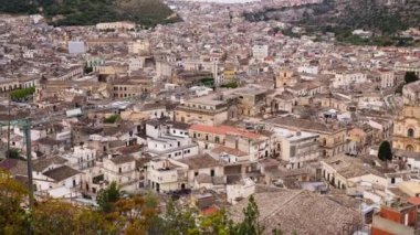 Scicli Şehri. Eski Sicilya barok şehri.