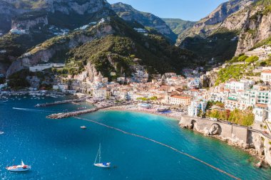 Amalfi Coast havadan görünümü