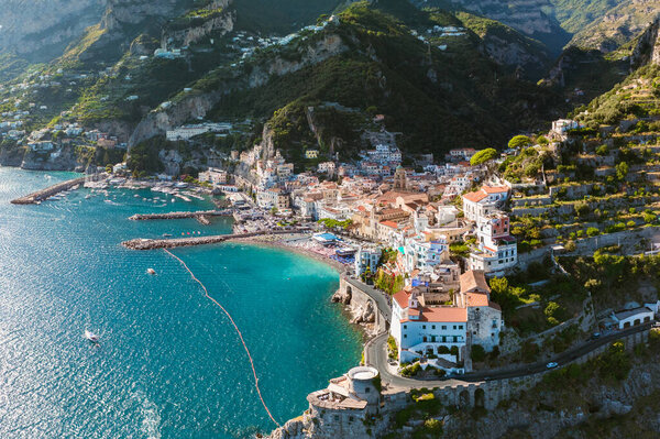 Aerial View Of Amalfi Coast