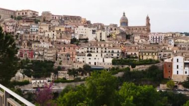 Ragusa İbla 'nın çarpıcı manzarası. Sicilya İtalya 