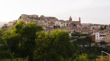 Ragusa İbla 'nın çarpıcı manzarası. Sicilya İtalya 