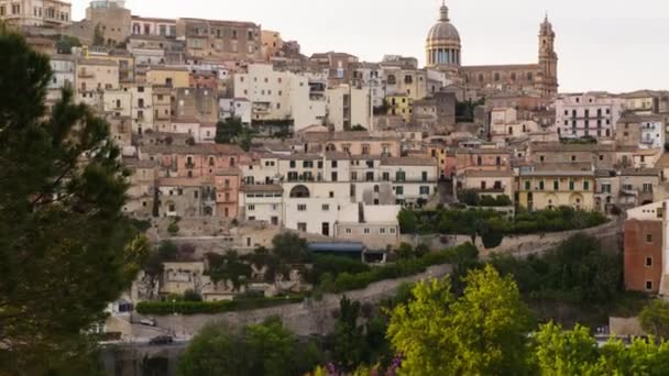 Splendida Vista Sulla Città Ragusa Ibla Sicilia Italia — Video Stock