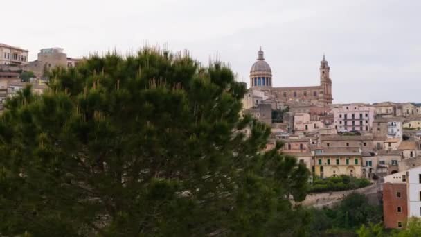 Atemberaubender Blick Auf Die Stadt Ragusa Ibla Sizilien Italien — Stockvideo