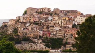 Ragusa İbla 'nın çarpıcı manzarası. Sicilya İtalya 