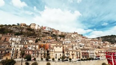 Ragusa Şehri Ibla Zaman Alanı.