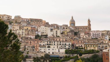 Antik Sicilya Bizans şehri. Ragusa İtalya.