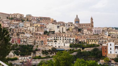 Antik Sicilya Bizans şehri. Ragusa İtalya.