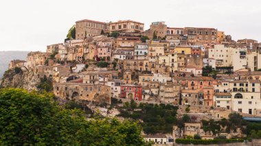 Antik Sicilya Bizans şehri. Ragusa İtalya.