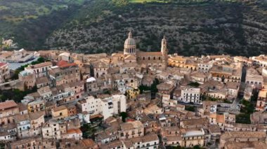Ragusa İbla 'nın Eski Kasabası, Sicilya, İtalya. 