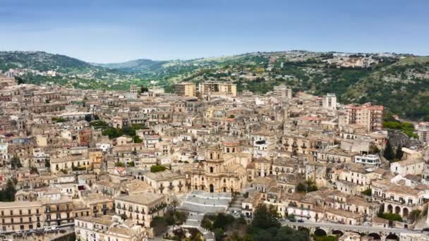 Αεροφωτογραφία Της Μόντικα Σικελία Ιταλία — Αρχείο Βίντεο