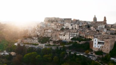 Ragusa İbla 'nın Eski Kasabası, Sicilya, İtalya. 